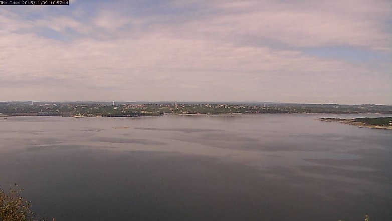 Lake Travis webcam, November 9, 2015 10:05 AM CT