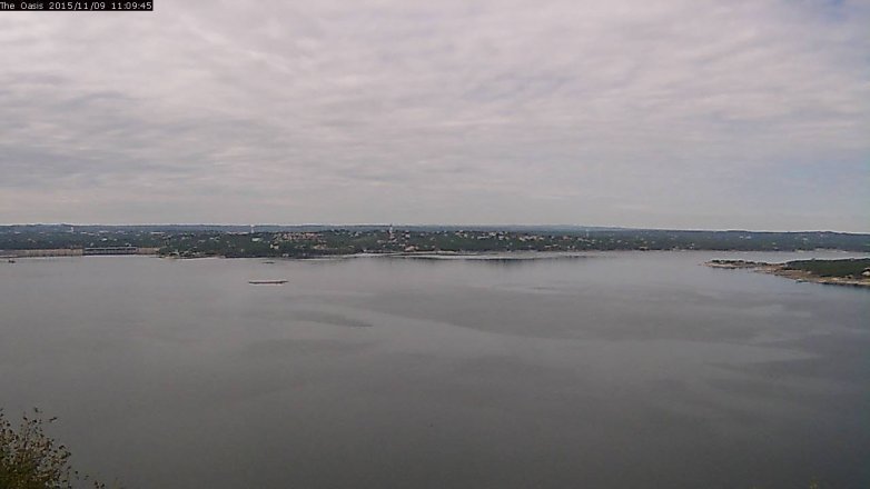 Lake Travis webcam, November 9, 2015 10:15 AM CT