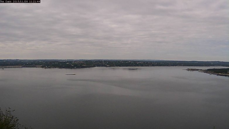 Lake Travis webcam, November 9, 2015 10:30 AM CT
