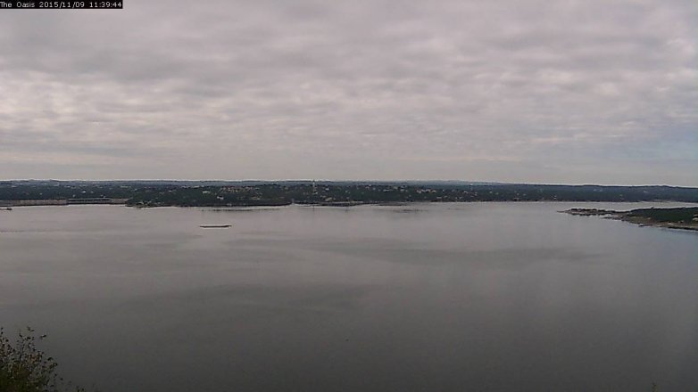 Lake Travis webcam, November 9, 2015 10:45 AM CT