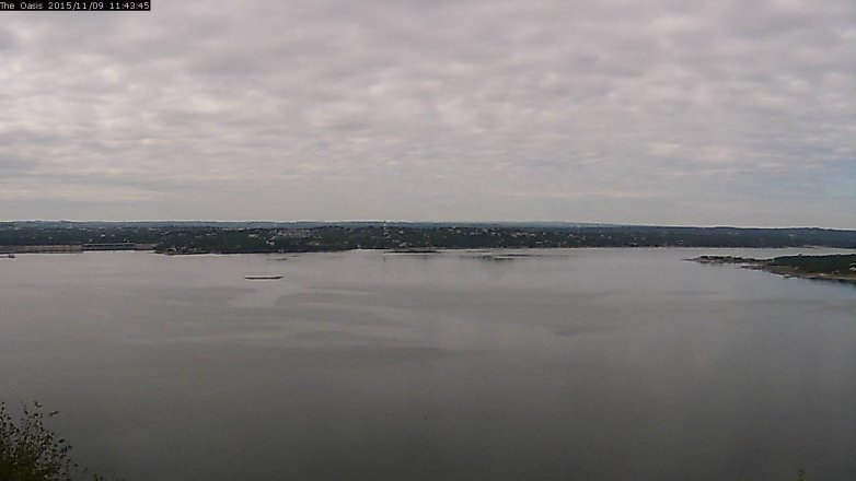 Lake Travis webcam, November 9, 2015 10:50 AM CT