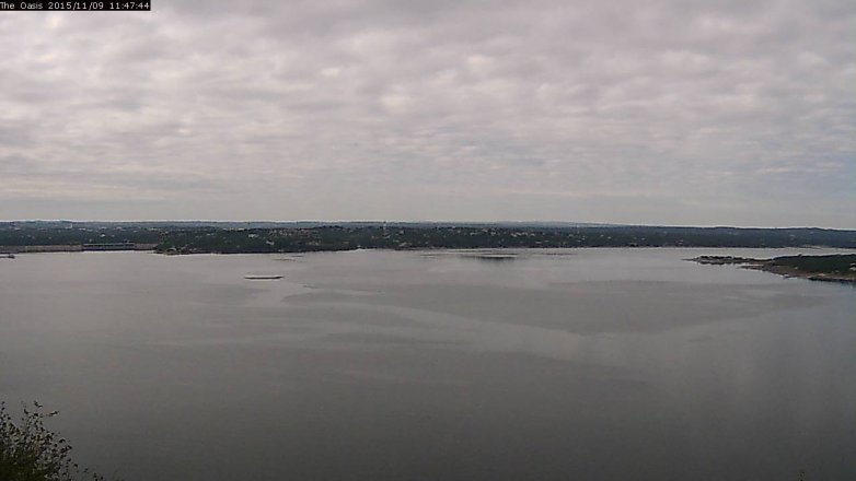 Lake Travis webcam, November 9, 2015 10:55 AM CT