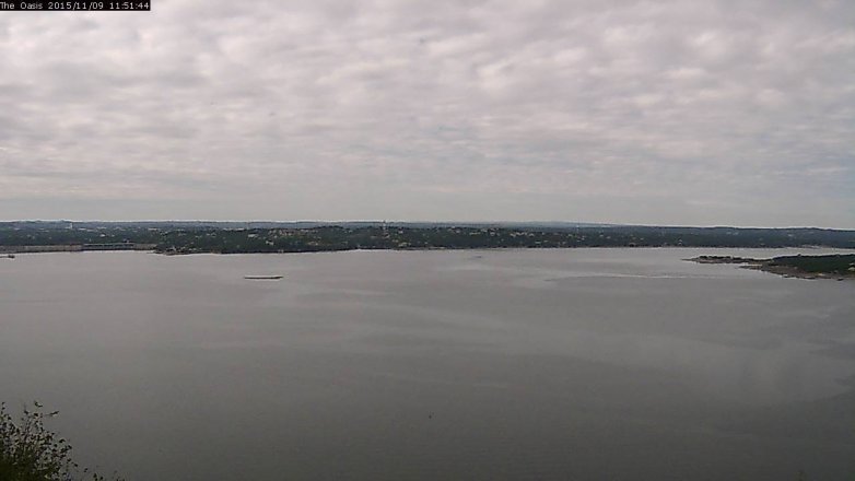 Lake Travis webcam, November 9, 2015 11:00 AM CT