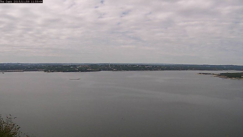 Lake Travis webcam, November 9, 2015 11:05 AM CT