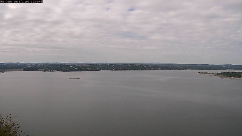 Lake Travis webcam, November 9, 2015 11:10 AM CT
