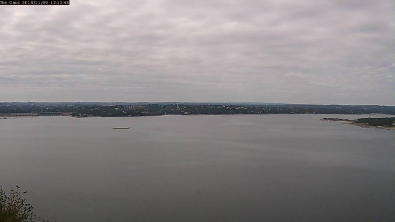 Lake Travis webcam, November 9, 2015 11:20 AM CT