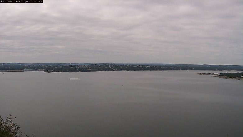 Lake Travis webcam, November 9, 2015 11:25 AM CT