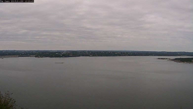 Lake Travis webcam, November 9, 2015 11:35 AM CT