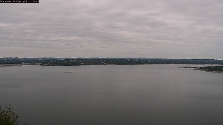 Lake Travis webcam, November 9, 2015 11:40 AM CT