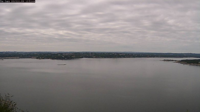 Lake Travis webcam, November 9, 2015 12:00 PM CT