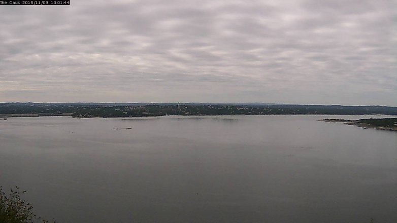 Lake Travis webcam, November 9, 2015 12:10 PM CT