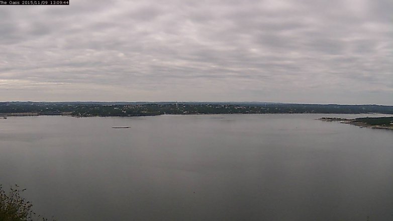Lake Travis webcam, November 9, 2015 12:15 PM CT