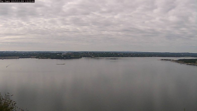 Lake Travis webcam, November 9, 2015 12:30 PM CT
