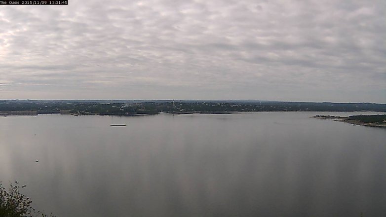Lake Travis webcam, November 9, 2015 12:40 PM CT