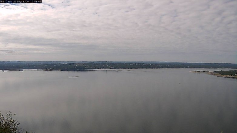 Lake Travis webcam, November 9, 2015 1:00 PM CT