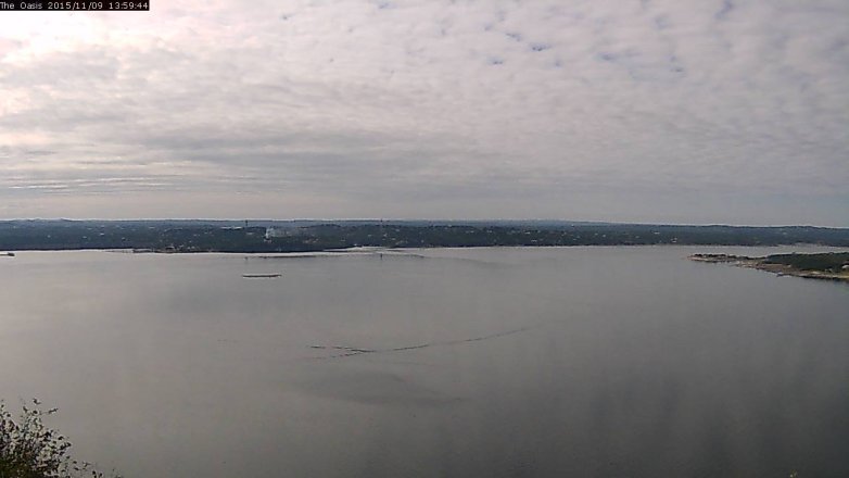 Lake Travis webcam, November 9, 2015 1:05 PM CT