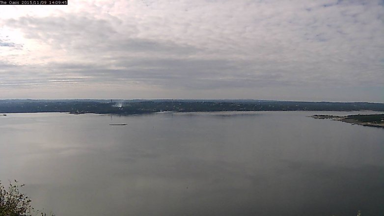 Lake Travis webcam, November 9, 2015 1:15 PM CT