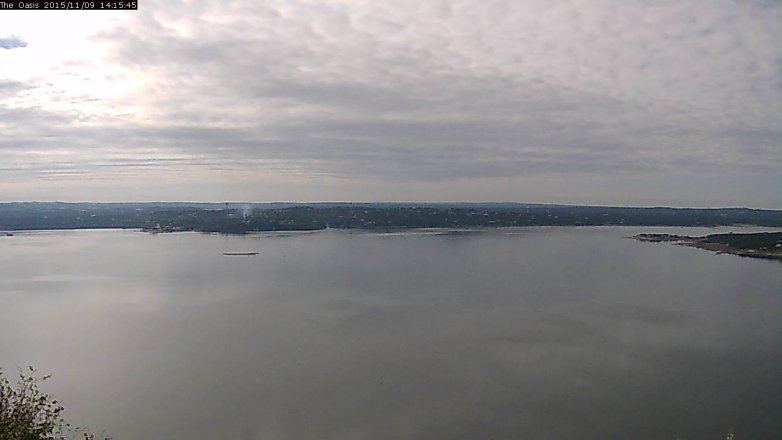 Lake Travis webcam, November 9, 2015 1:20 PM CT