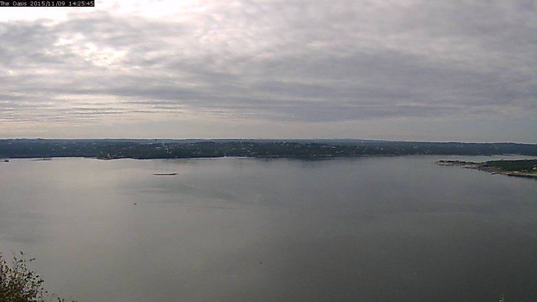 Lake Travis webcam, November 9, 2015 1:30 PM CT