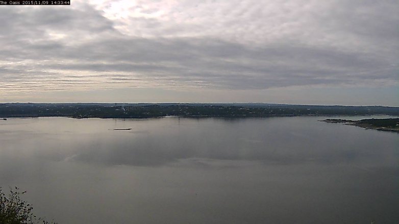 Lake Travis webcam, November 9, 2015 1:40 PM CT