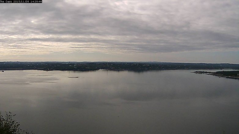 Lake Travis webcam, November 9, 2015 1:45 PM CT