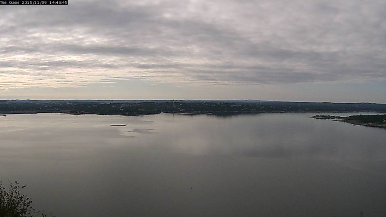 Lake Travis webcam, November 9, 2015 1:55 PM CT