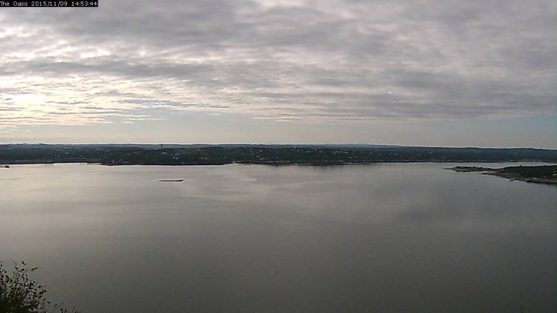 Lake Travis webcam, November 9, 2015 2:00 PM CT
