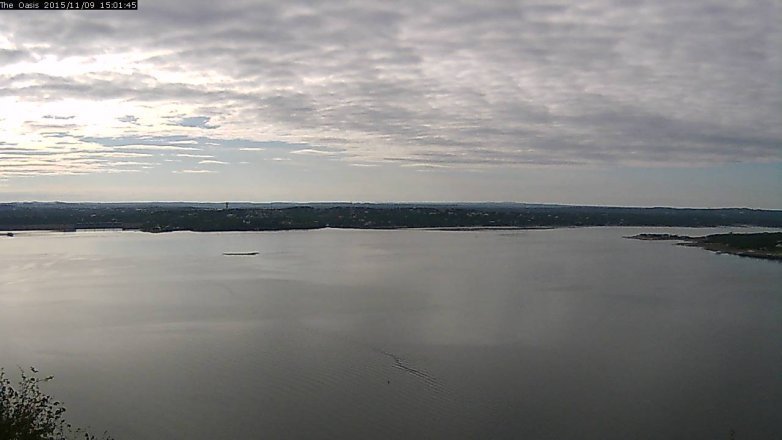 Lake Travis webcam, November 9, 2015 2:05 PM CT