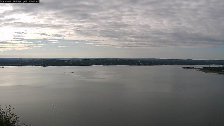 Lake Travis webcam, November 9, 2015 2:10 PM CT