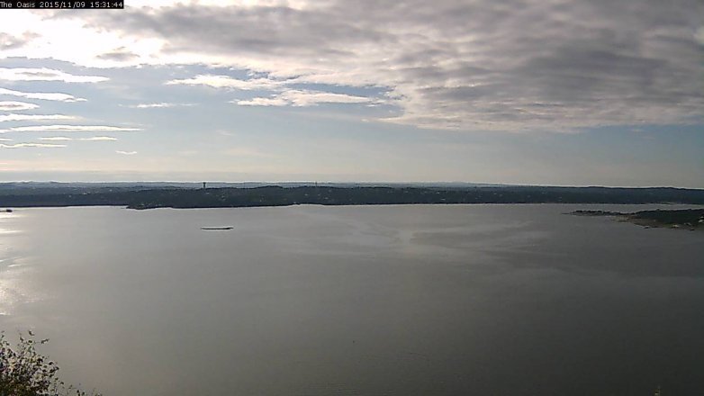 Lake Travis webcam, November 9, 2015 2:35 PM CT