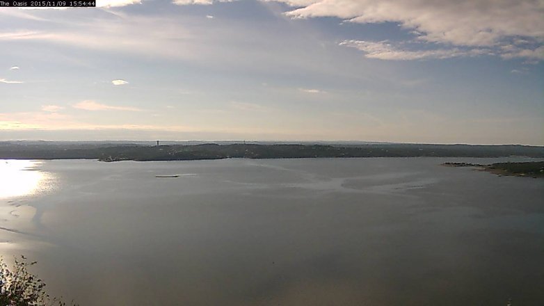 Lake Travis webcam, November 9, 2015 3:00 PM CT