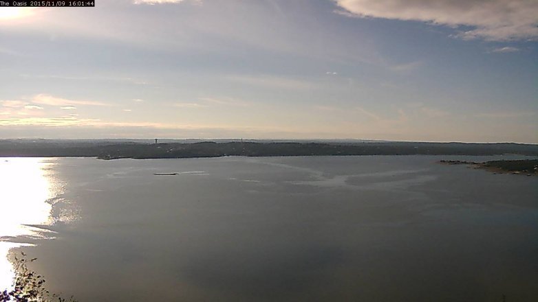Lake Travis webcam, November 9, 2015 3:05 PM CT