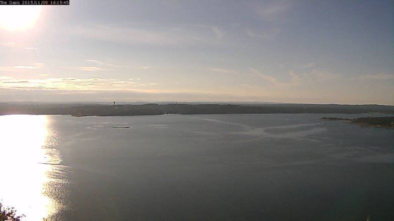 Lake Travis webcam, November 9, 2015 3:20 PM CT
