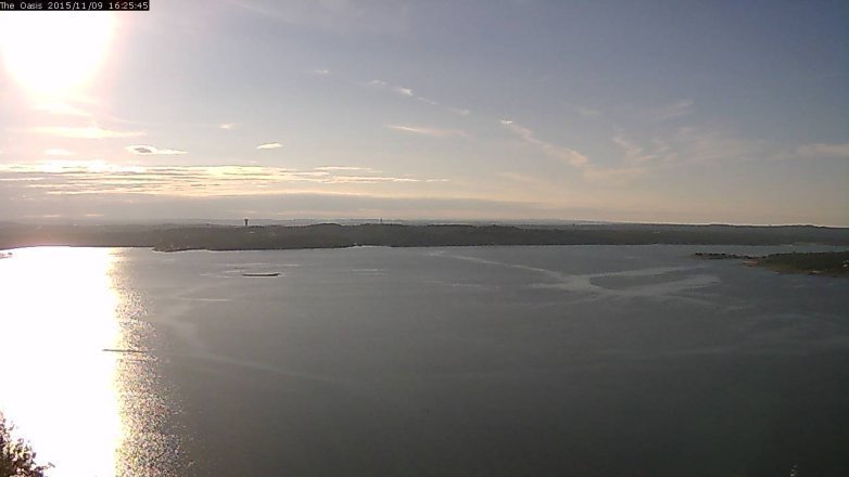 Lake Travis webcam, November 9, 2015 3:30 PM CT