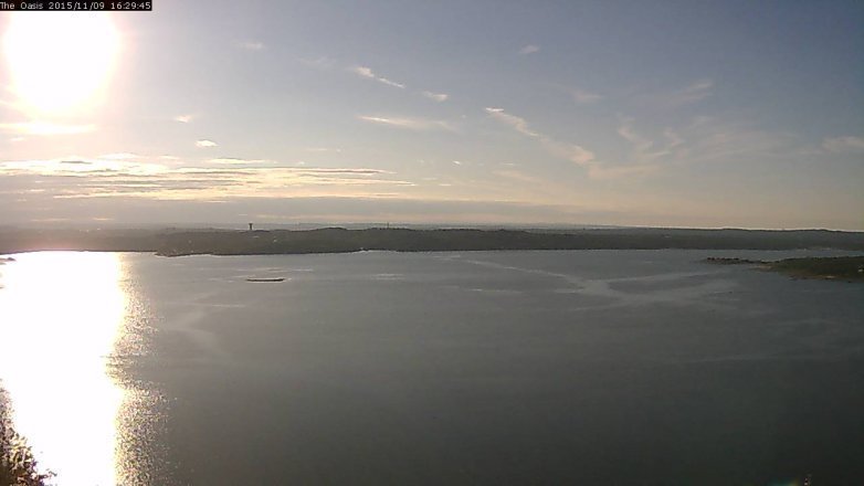 Lake Travis webcam, November 9, 2015 3:35 PM CT