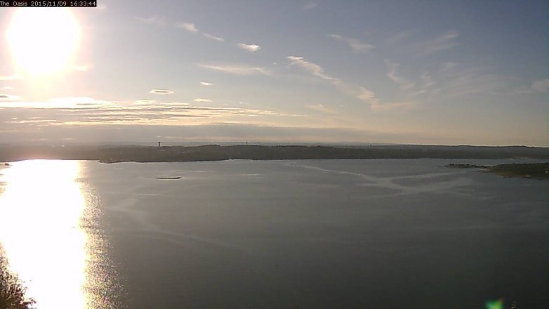 Lake Travis webcam, November 9, 2015 3:40 PM CT