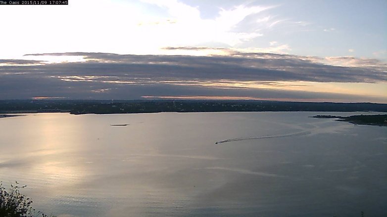 Lake Travis webcam, November 9, 2015 4:15 PM CT