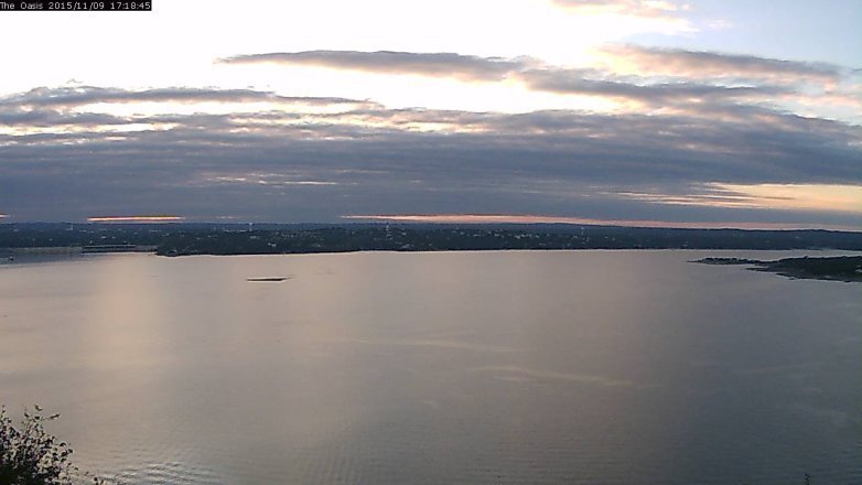 Lake Travis webcam, November 9, 2015 4:25 PM CT