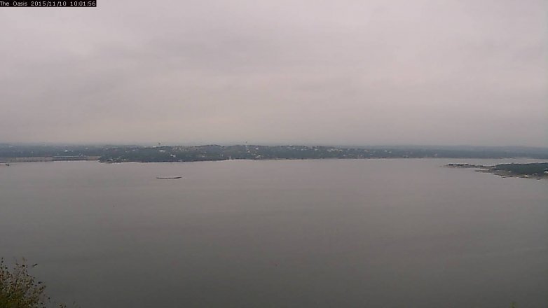 Lake Travis webcam, November 10, 2015 9:05 AM CT