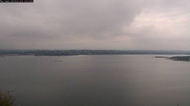 Lake Travis webcam, November 10, 2015 9:20 AM CT