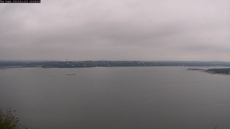 Lake Travis webcam, November 10, 2015 9:35 AM CT