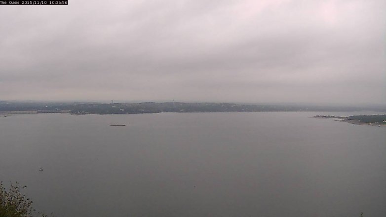 Lake Travis webcam, November 10, 2015 9:45 AM CT