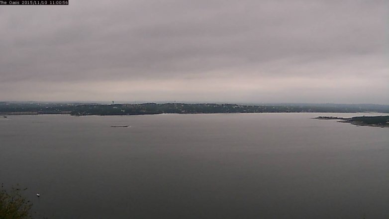 Lake Travis webcam, November 10, 2015 10:10 AM CT