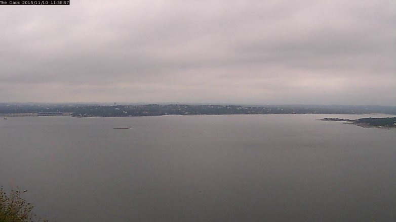 Lake Travis webcam, November 10, 2015 10:45 AM CT