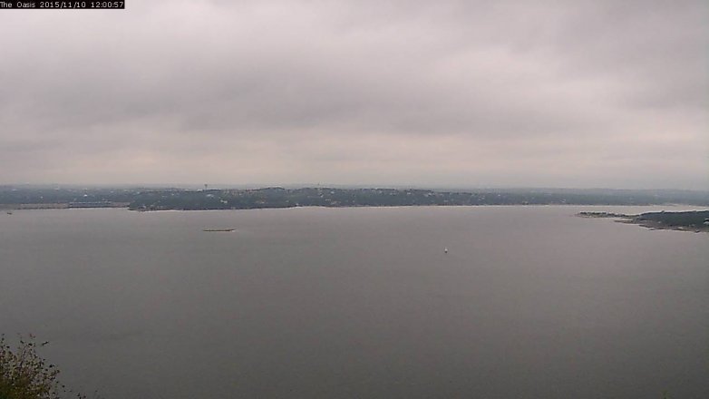 Lake Travis webcam, November 10, 2015 11:05 AM CT