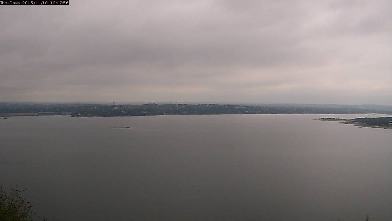 Lake Travis webcam, November 10, 2015 11:25 AM CT