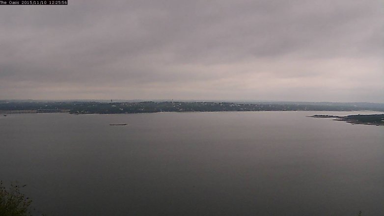 Lake Travis webcam, November 10, 2015 11:30 AM CT