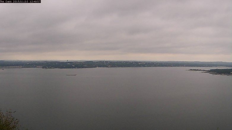 Lake Travis webcam, November 10, 2015 11:55 AM CT