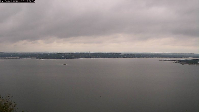 Lake Travis webcam, November 10, 2015 12:15 PM CT