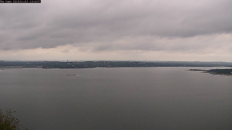 Lake Travis webcam, November 10, 2015 12:25 PM CT